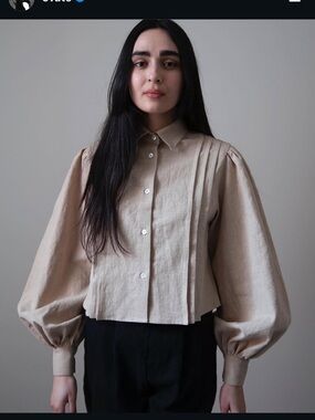 Ovate selwyn shirt medium beige